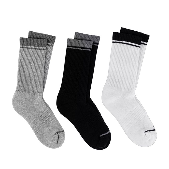 totes Mens Triple Pack Sports Socks Multi Extra Image 1